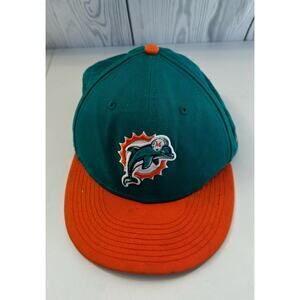 Vintage Miami Dolphins Hat Logo 7 NFL Game Snapback Med Large Logo Cap
